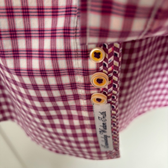 ROBERT Graham Luxury Long Sleeve Dress Short XL Tailored Fit Pink and Wh… - Picture 9 of 16